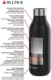 Les Artistes Paris Bottle'Up 2.0 Termosz 500ml Rozsdamentes Acél 7