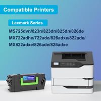 LES RAISINS 58D2U00 Čierna tonerová kazeta – Kompatibilná s Lexmark MS725DVN MS821DN MS822DE MS823DN MS825DN MS826DE MX721ADE MX722ADE MX822ADE MX826ADE 3