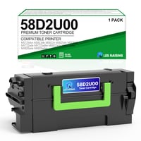 LES RAISINS 58D2U00 Čierna tonerová kazeta – Kompatibilná s Lexmark MS725DVN MS821DN MS822DE MS823DN MS825DN MS826DE MX721ADE MX722ADE MX822ADE MX826ADE 1