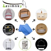 Lesimnky 120 ks jednorazových podložiek do klietky pre vtáky, 27,9 x 43,2 cm, predrezaný netkaný papier, absorpčné podložky na tácku na trus, modré 7