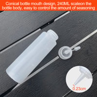 Set 5 sticle cu dozator Lestiven pentru vopsea, 250 ml – Recipiente flexibile pentru pictură 4