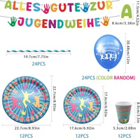 Lets Joy Ifjúsági Szentelési Parti Szett - 85 Darabos Tábla Dekoráció Ballonokkal 2