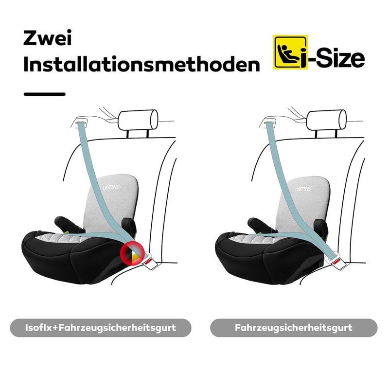 LETTAS I-SIZE Autósülés 6-12 év 125-150 cm ISOFIX ECE R129