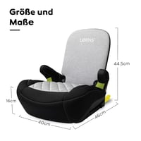 LETTAS I-SIZE Autósülés 6-12 év 125-150 cm ISOFIX ECE R129 6