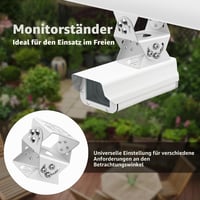Univerzálny držiak bezpečnostnej kamery, 3-osý nastaviteľný držiak, upevňovacia základňa pre monitorovacie kamery 6