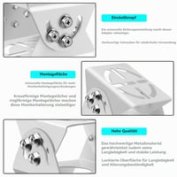 Univerzálny držiak bezpečnostnej kamery, 3-osý nastaviteľný držiak, upevňovacia základňa pre monitorovacie kamery 3