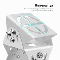 Univerzálny držiak bezpečnostnej kamery, 3-osý nastaviteľný držiak, upevňovacia základňa pre monitorovacie kamery 7