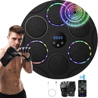 LeuKoles 17,3" LED Bluetooth Zenés Boxzsák Falra Szerelhető 9 Sebességgel 1