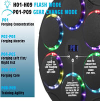 LeuKoles 17,3" LED Bluetooth Zenés Boxzsák Falra Szerelhető 9 Sebességgel 3