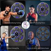 LeuKoles Bluetooth Zenés Boxzás Gép LED Világítással 7 Módú Fali Boxzsák Kesztyűvel 7