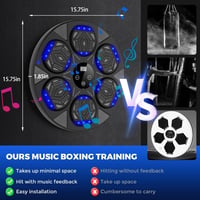 LeuKoles Bluetooth Zenés Boxzás Gép LED Világítással 7 Módú Fali Boxzsák Kesztyűvel 3