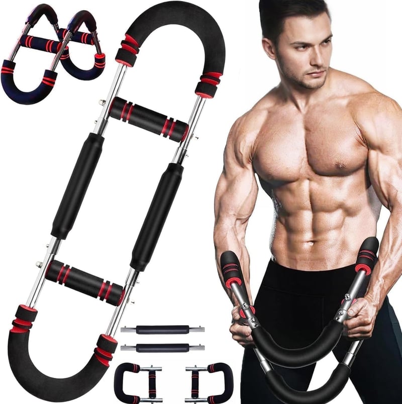 LeuKoles Twister Karedzés Állítható Mellkas Edzőgép 30-50kg Hordozható Power Twister Rúd Szétszerelhető Otthoni Fitness