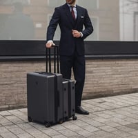 LEVEL8 Elegance srednji kovčeg, 100% polikarbonat, mikro-dijamant tekstura, 8 kotačića, TSA brava, 66 cm, tamnosiva 2