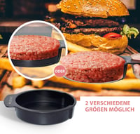 Levivo Hamburger Présgép 5 Részes Szett Antilengő Papírral Húspogácsa Készítéshez 4