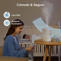 LEVOIT Baby Párásító 2.5L, 25 Órás Működés, Csendes 23dB, 360° Forgó Fúvóka 7