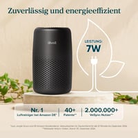 LEVOIT Core Mini fekete légtisztító HEPA szűrővel, aromaterápiás funkcióval, hálószobához 7