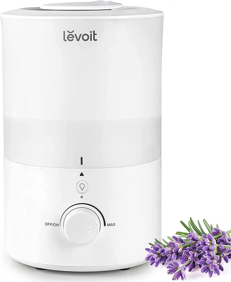 Levoit Hálószobai Párásító, Ultrahangos Hideg Köd, Automatikus Leállás, 25 dB, 25 Óra, 3L