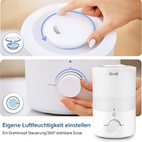 Levoit Hálószobai Párásító, Ultrahangos Hideg Köd, Automatikus Leállás, 25 dB, 25 Óra, 3L 7
