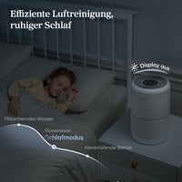 LEVOIT Légtisztító H13 HEPA Szűrő Allergia Pollenszemcse Füst Ellen 195m³/h 7