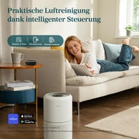 LEVOIT Légtisztító H13 HEPA Szűrő Allergia Pollenszemcse Füst Ellen 195m³/h 8
