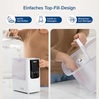 Levoit okos párásító nagy szobákhoz, felülről tölthető, meleg és hideg pára, 550 ml/h, 40 m², csendes 7