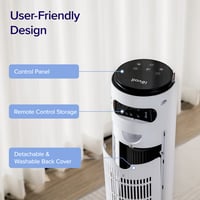 Levoit torony ventilátor 4 mód, 12 fokozat, 90° oszcilláló, 12 órás időzítő - gyöngyfehér - 106 cm 7