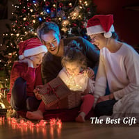 Lewondr 30 cm Arany Karácsonyfa Csúcsdísz Csillag - LED Világítással, Gyöngyös Díszítéssel, Elemes, 3D Fém Karácsonyi Dekoráció Ünnepekre 8