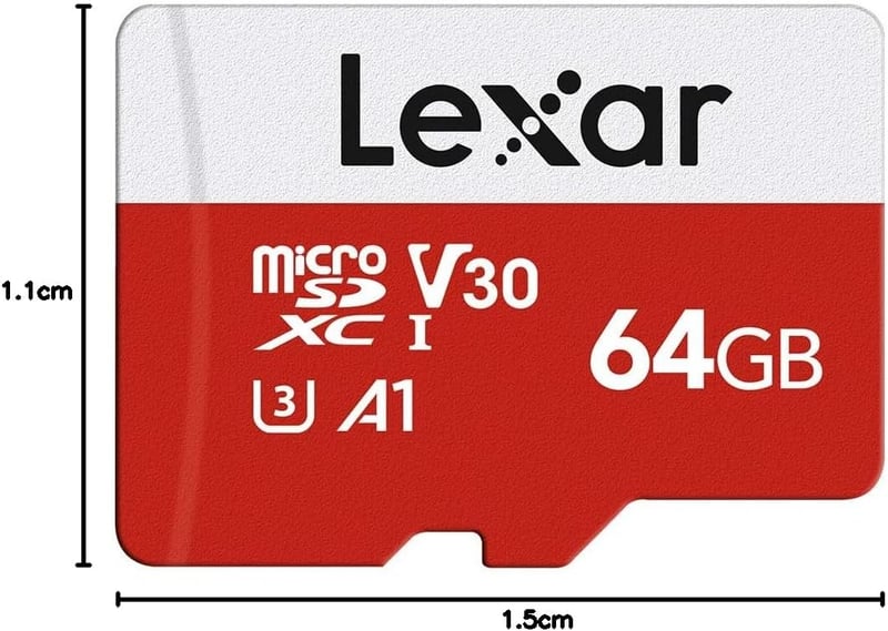 Lexar 64GB Micro SD kártya UHS-I U3 A1 V30 100MB/s 4K videóhoz - 64 GB