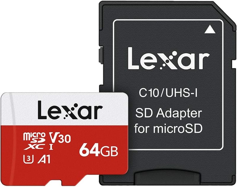 Lexar 64GB Micro SD kártya UHS-I U3 A1 V30 100MB/s 4K videóhoz - 64 GB