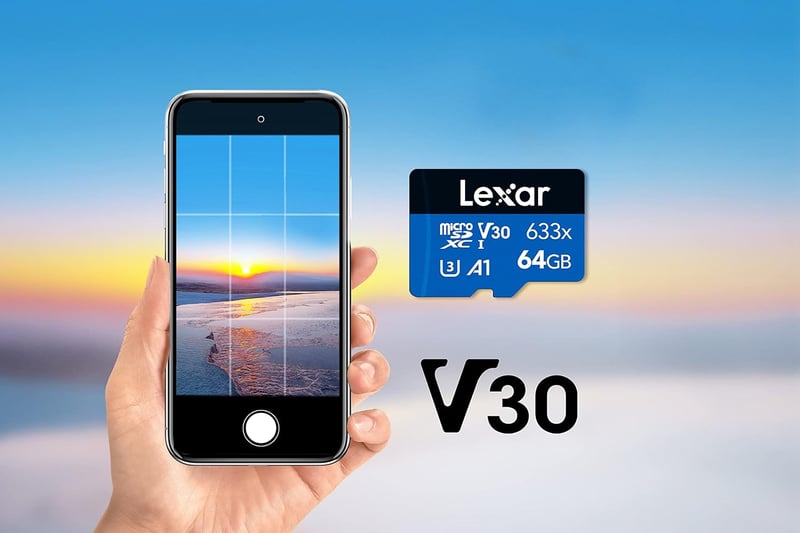 Lexar 64GB microSDXC UHS-I memóriakártya, 100MB/s olvasási sebesség, A1 C10 U3 V30