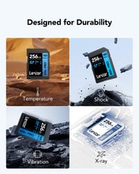Pamäťová karta Lexar High-Performance 800x PRO SD 256 GB, SDXC UHS-I, rýchlosť čítania 150 MB/s, rýchlosť zápisu 45 MB/s, V30/U3/C10, pre DSLR a kompaktné fotoaparáty 6
