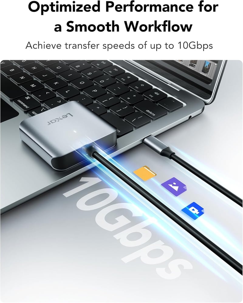 Lexar RW510 CFexpress Type B kártyaolvasó USB 3.2 Gen 2 10Gbps - 0GB, CFexpress Type B Card Reader