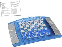 Elektronická šachová súprava Lexibook ChessLight LCG3000 s dotykovou plochou, svetelnými a zvukovými efektmi, 64 úrovňami obtiažnosti, 32 figúrkami, modrá 2