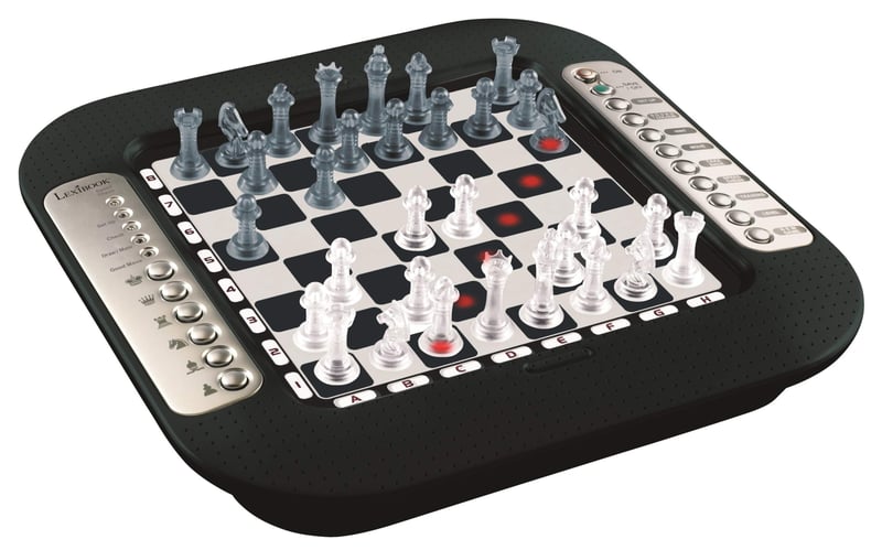 Lexibook Chessman FX Elektronička šahovska igra s tipkovnicom osjetljivom na dodir, 64 razine težine, svjetlosnim i zvučnim efektima, 7+ godina