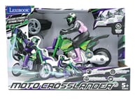 RC terénna motorka LEXIBOOK Crosslander RC18LXB – fialová, 12 km/h, so svetelnými efektmi, driftovaním a kaskadérskymi kúskami 5