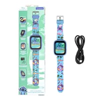 Inteligentné hodinky s fotoaparátom Lexibook Disney Stitch DMW070DLXB – HD dotykový displej, 720p kamera, MP3, reproduktor, diktafón, krokomer, 5 hier, modré 1