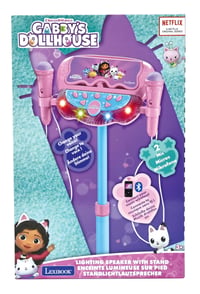 Lexibook Gabby's Dollhouse S160GDH detský Bluetooth reproduktor so stojanom, 2 mikrofóny, svetelné efekty, nastaviteľná výška, MP3, A 5