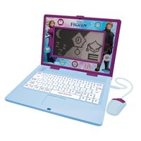 Lexibook JC599FZi3 Frozen Jégvarázs Kétnyelvű Oktató Laptop Gyerekeknek, Német/Angol, 170 Tevékenység, Nagy Kijelző, Lila/Kék 1