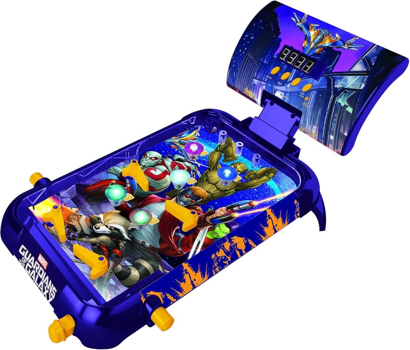 Lexibook Marvel Guardians of The Galaxy Elektronikus Flipper Játék - LCD Kijelző, Fény és Hangeffektek, 3+ Éves Gyerekeknek, Lila