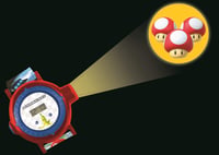 Digitálne projektorové hodinky Lexibook Nintendo Mario Kart pre deti – 20 obrázkov Mario Kart, nastaviteľný remienok, červená a modrá farba 5