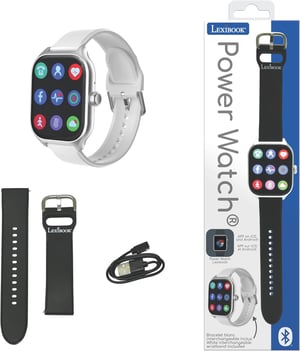 Inteligentné hodinky Lexibook Power Watch kompatibilné s iOS/Android, 7 športových režimov – DMW075