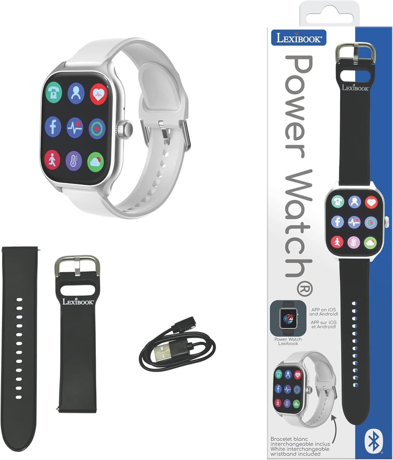 Lexibook Power Watch okosóra iOS/Android kompatibilis, 7 edzésmód - DMW075