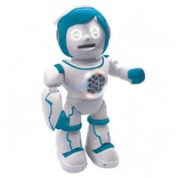 Dvojjazyčný vzdelávací robot Lexibook Powerman Kid ROB90DE – kráčajúca, tancujúca, spievajúca, programovateľná STEM hračka – príbehy a kvízy v nemčine a angličtine 10