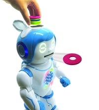 Dvojjazyčný vzdelávací robot Lexibook Powerman Kid ROB90DE – kráčajúca, tancujúca, spievajúca, programovateľná STEM hračka – príbehy a kvízy v nemčine a angličtine 6