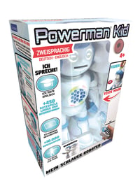 Dvojjazyčný vzdelávací robot Lexibook Powerman Kid ROB90DE – kráčajúca, tancujúca, spievajúca, programovateľná STEM hračka – príbehy a kvízy v nemčine a angličtine 9
