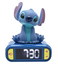 Lexibook RL800D Disney Stitch Éjszakai Ébresztőóra - LCD Kijelző, Hangok és Dallamok, Szundi Funkció, Kék, 13,5x18,2 cm 1