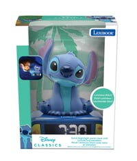 Lexibook RL800D Disney Stitch Éjszakai Ébresztőóra - LCD Kijelző, Hangok és Dallamok, Szundi Funkció, Kék, 13,5x18,2 cm 3