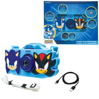 Detský fotoaparát Lexibook Sonic the Hedgehog DJ078SN 4 v 1 s ochranným puzdrom, funkciami fotoaparátu, videa, MP3 prehrávača a hier, 15 filtrami a 8 GB pamäťovou kartou 1