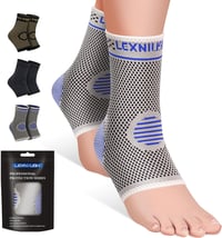 Lexniush 2 db Bokaszalag Támogatás Sportsérüléshez, Plantar Fasciitis Kompressziós Zokni 1
