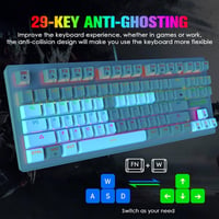 LexonElec K550 Gaming Billentyűzet és M1 Egér Szett Egérpaddal - Vezetékes Gamer Kombó PC-hez 5